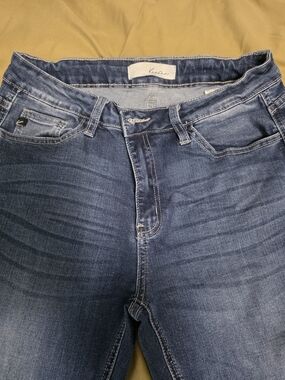 Kancan Womens Blue Wash Slim Jeans